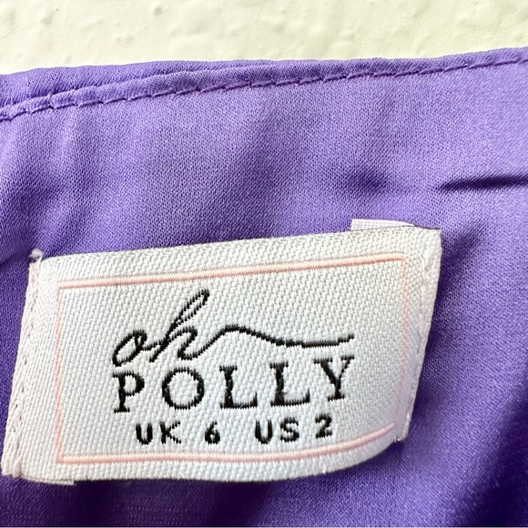 Oh Polly purple satin bustier dress - Picture 10 of 12